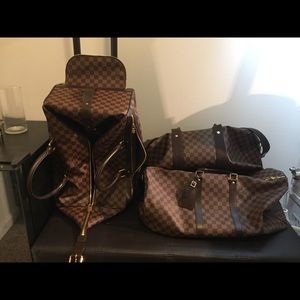 Brown travel Louis Vuitton bags